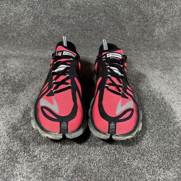 Brooks Pure Flow 2 1201311B613 Pink Black Athletic Running Shoes Women’s Sz 10 - Picture 4 of 14